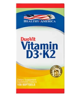Duovit vitamin D3+k2 100 Softgels.